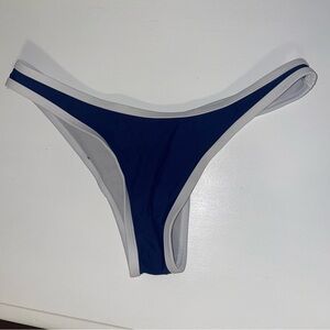 ZAFUL for Women Contrast Piping Navy Bikini Bottoms Size L